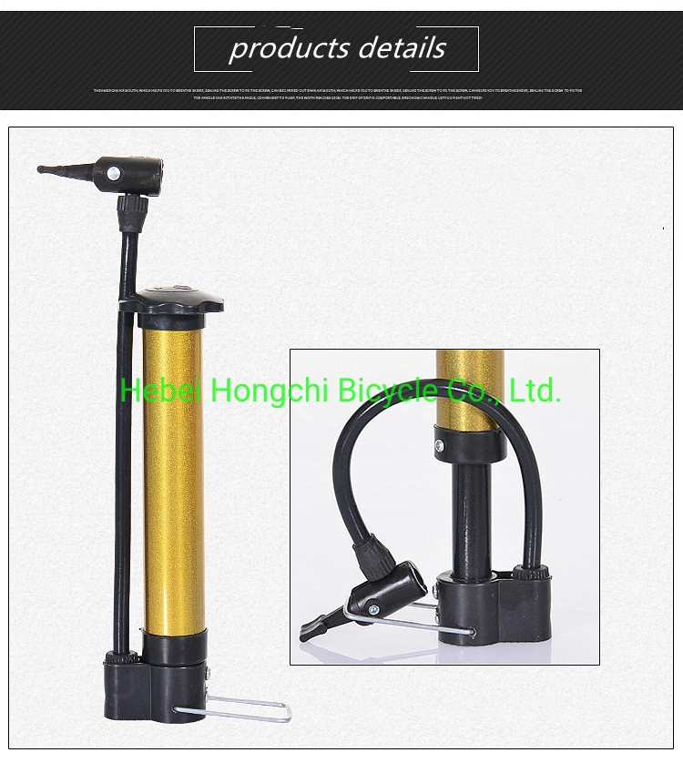 Metal Outlooking Bicycle Air Pump with Different Color